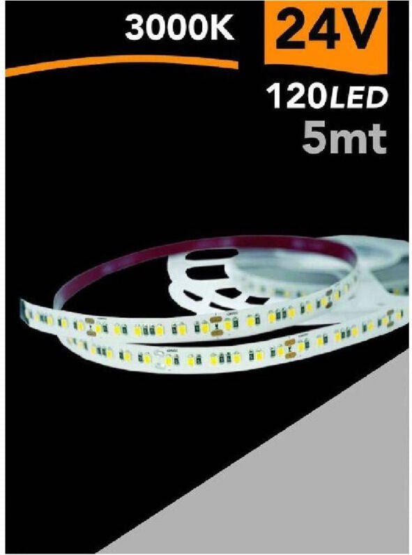 Trade Shop Traesio - Trade Shop - led-streifen 2835 streifen 5 mt 24V 120 led smd licht 3000K 4000K 6500K 2835-24V-5MM -