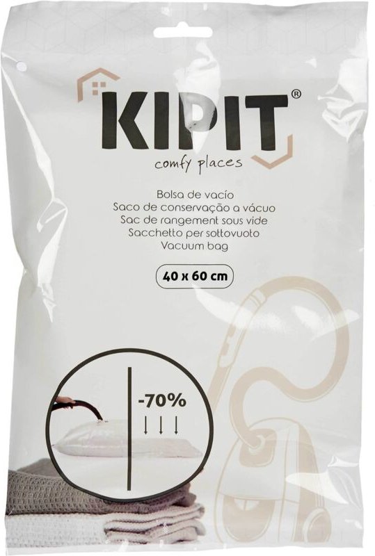 Bigbuy - Vakuumbeutel für transparente Kleidung 60x40cm 54207 kipit