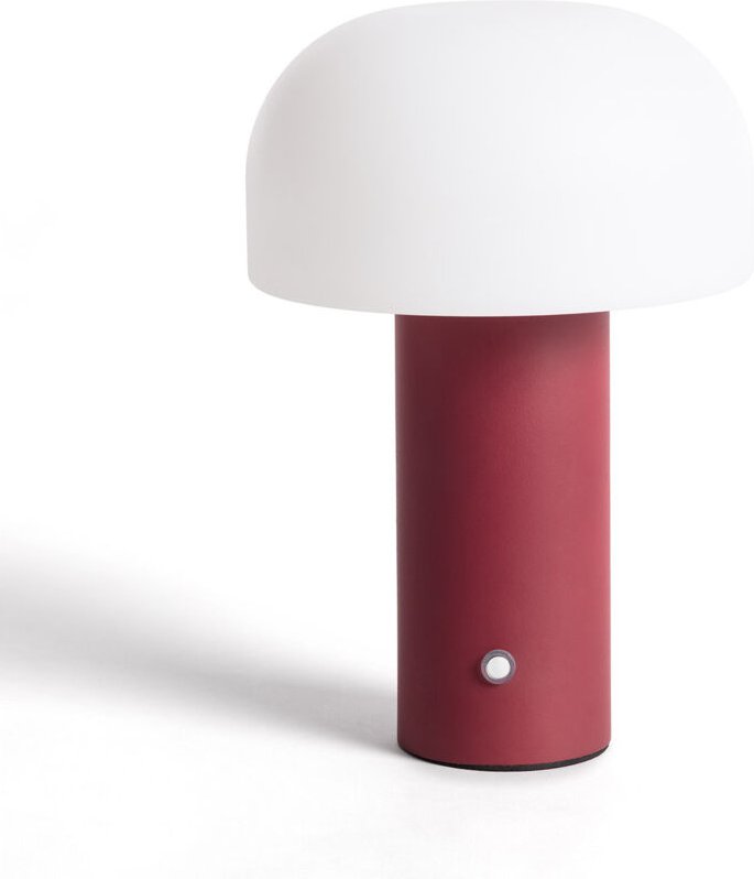 Ledkia - Tragbare led Tischlampe mit wiederaufladbarem usb Akku Leta Bordeaux