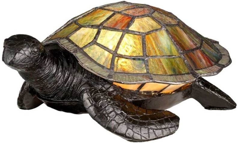 Tiffany Tierlampen Sawback Tiffany Lampe, Vintage Bronze, G9 - Elstead