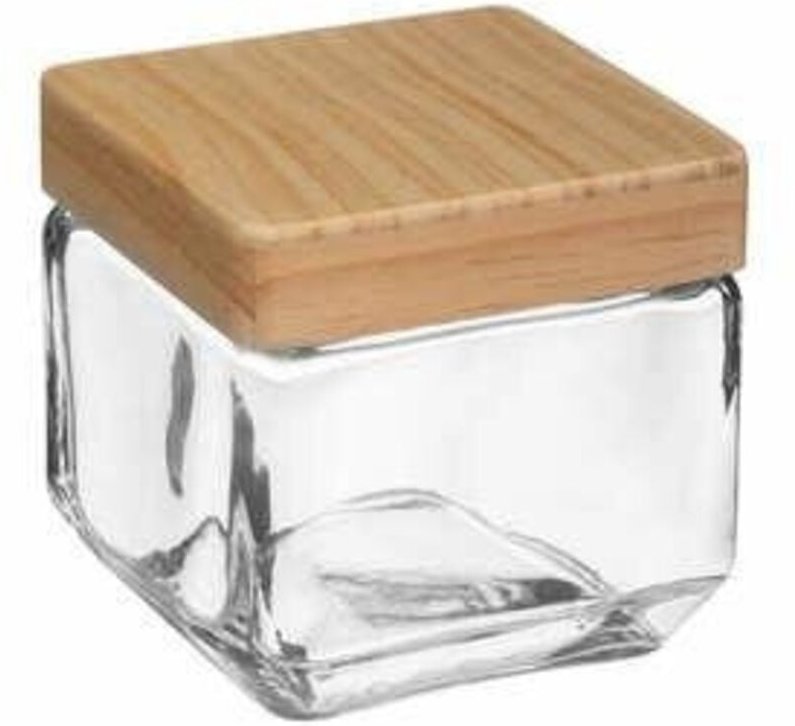 5five Simply Smart - Glaskrug eckig deckel kiefer pin 0,85l - 5five