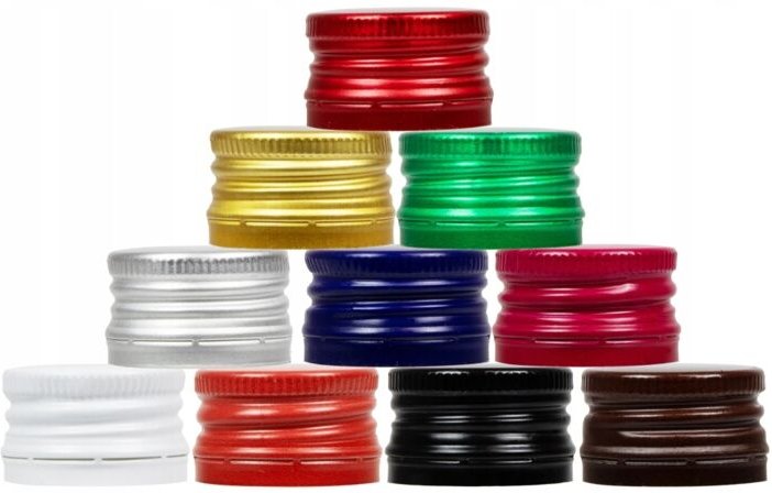 10 Flaschenverschlüsse, Größe 28 mm, CAP 28x18, für Wein, Schwarzgebrannten und Alkohol