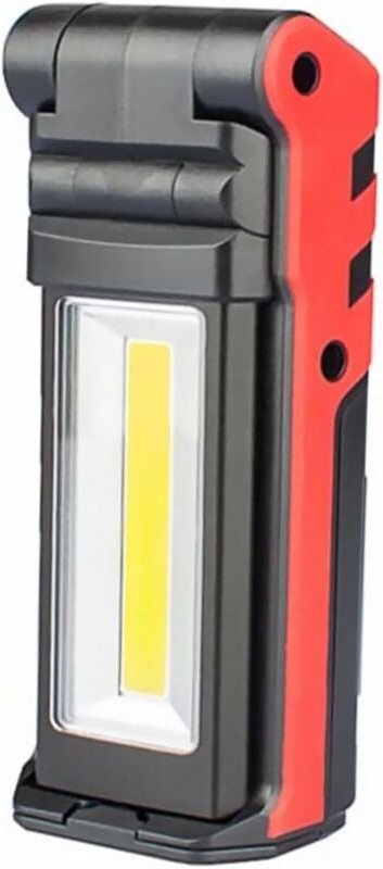 Wiederaufladbare LED-Inspektionsleuchte, rotes tragbares Arbeitslicht, langlebig, rutschfest, geeignet für Autoreparatur...