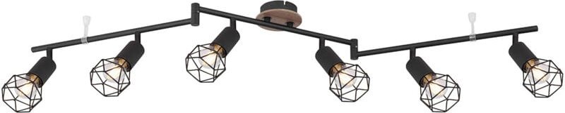 Globo - spot - Xara I - schwarz - metall - aufbauleuchte - E14 -