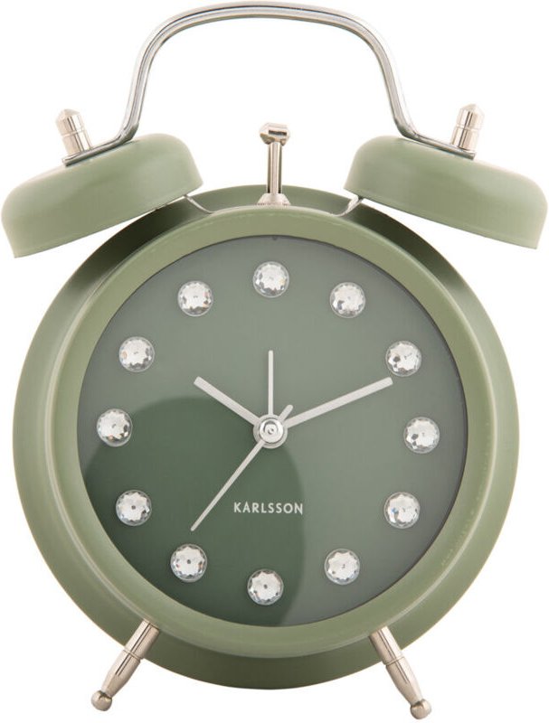 Karlsson - Wecker Glamour glam diamonds, ø 11,8 cm