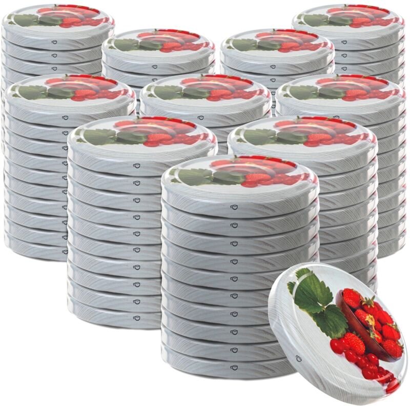 Deckel fi66 Muster O-04 Früchte Erdbeeren, Kirschen - Kadax