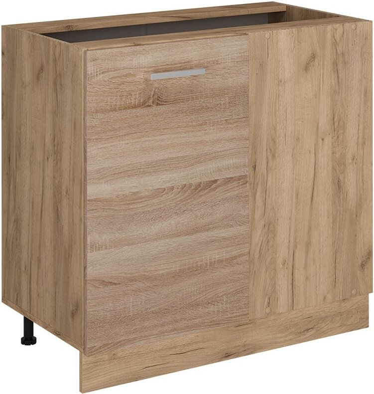 Vicco - Eckunterschrank R-Line, Sonoma, 86 cm ohne Arbeitsplatte