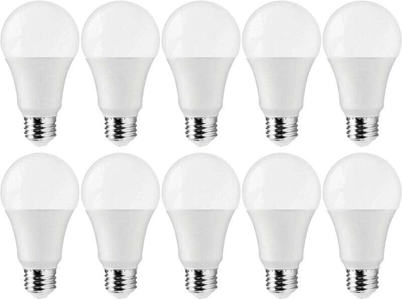 XVX - 10 Pezzi lampadine led lampadine E27 9W(Equivalente a 60 Watt),Bianco freddo