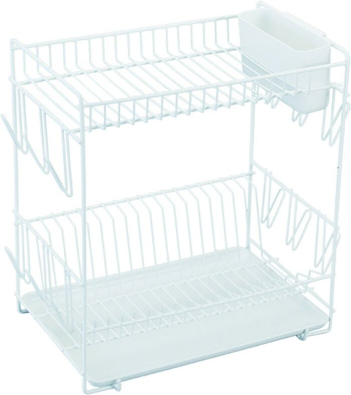 Abtropfgestell 444 Kunststoff. Weiß mit großem Tablett 88980