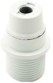 Duroplastische lampenfassung FAI e14 weiß- 0193