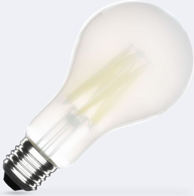 Efectoled - LED-Glühbirne Filament E27 7.3W 1535 lm A70 Opal Klasse a No Flicker 2700K Warmweiß