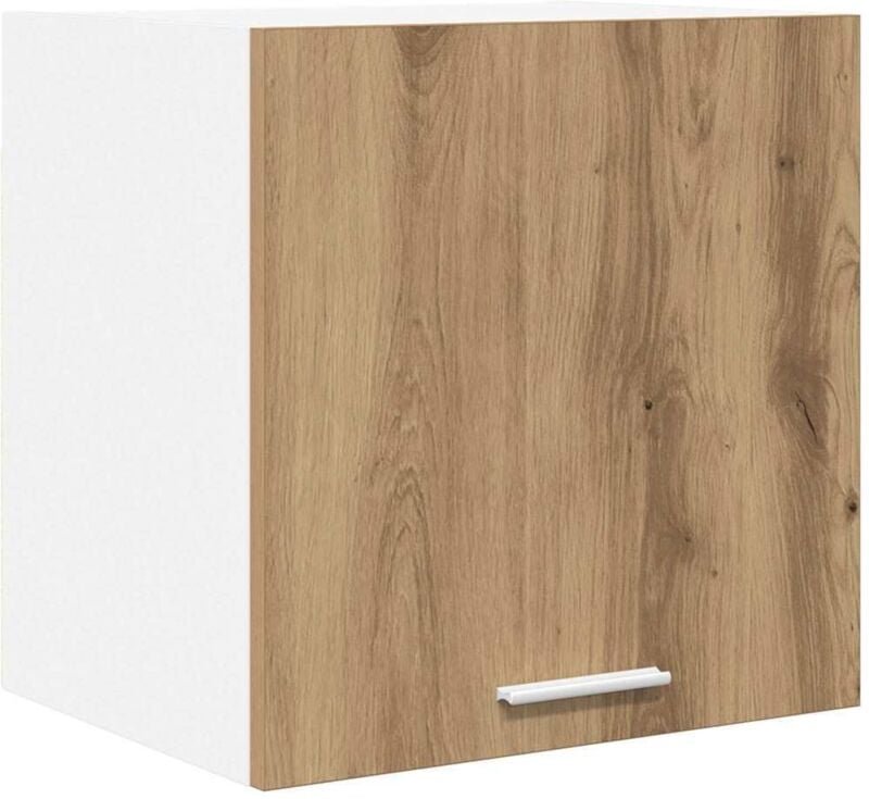 Hängeschrank Riga Artisan-Eiche und Weiß 40 x 31 x 40 cm vidaXL