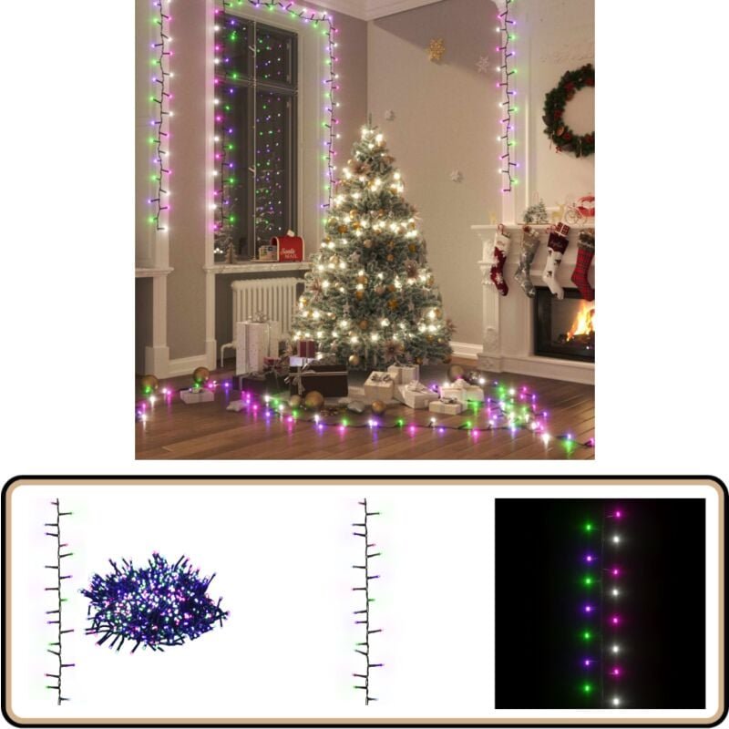 Thumbnail - LED-Lichterkette mit 2000 LEDs Pastell Mehrfarbig 45 m PVC - Weihnachtsdeko - LED-Lichtringe - Lichterkette - Innenbeleu...