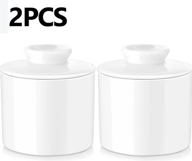 Butterdose aus Keramik, Butterbehälter im kreativen Design, Butterdose für die Küche mit Kühlfunktion, Käseglocke, Butte...