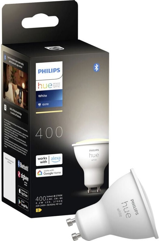 Philips - Hue LED-Leuchtmittel 23017000 eek: e (a - g) HueW GU10 Warmweiß eek: e (a - g)