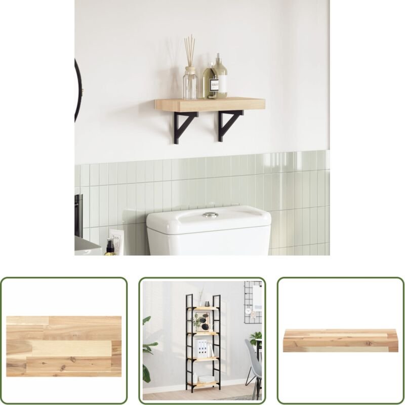 Akazienholz - Tischplatte 40x20x4 cm Rechteckig Massivholz Akazie