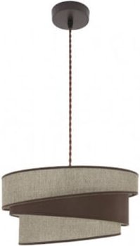 FABRILAMP Hara Pendelleuchte 1xe27 Braun/Braun Regx40x40 Cm