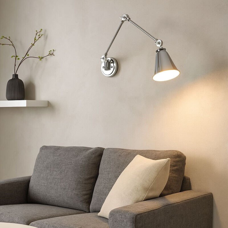 Schwenkbare Vintage-Wandleuchte „Tika“