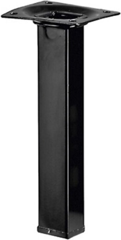 Tischbein 2,5 x 15 cm Stahl schwarz - 1 Stück Tischbeine - Hettich