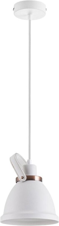 Paco Home - Deckenlampe Pendelleuchte Wohnzimmer und Arbeitszimmer Industrial Design E27 ohne Leuchtmittel, Weiß Kupfer