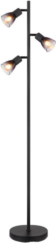 Globo - tischlampe - SATELLA - schwarz - glas - leselampe - E14 -