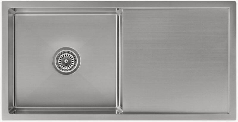 Küchenspüle einfach 880 mm - Edelstahl - Limba