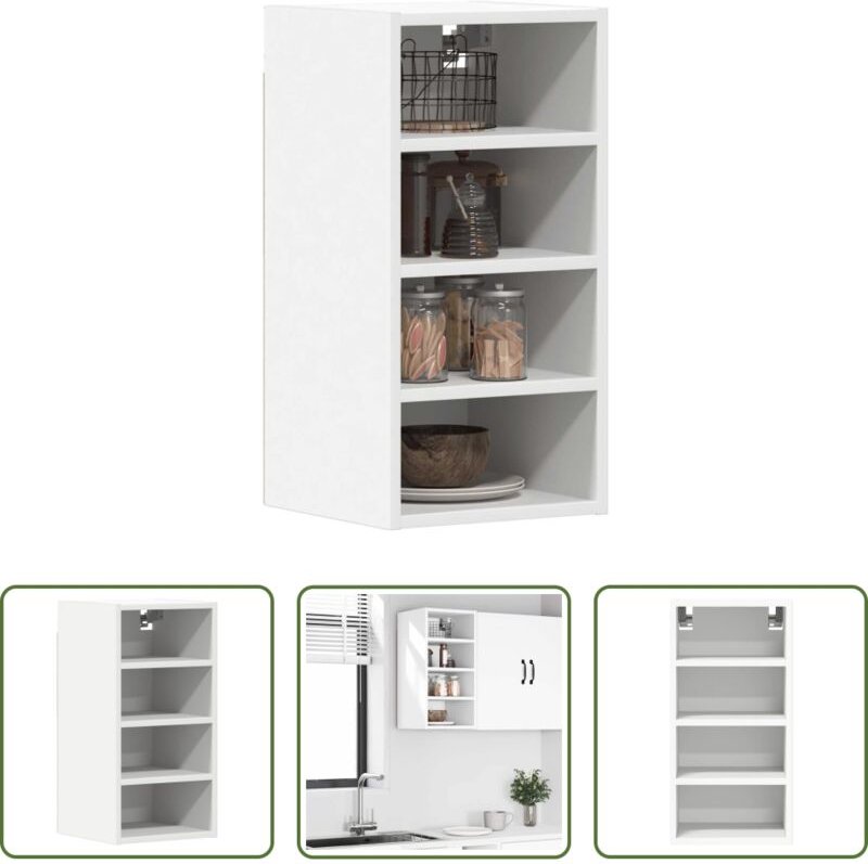 Küchenregal - Hängeschrank Riga Weiß 30x29,5x60 cm Holzwerkstoff
