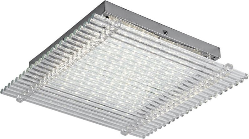 Globo Lighting - Deckenleuchte Glas Deckenlampe Flurleuchte Wohnzimmerleuchte Decke, Glasstäbe klar, 1x led 18W 1360Lm n...