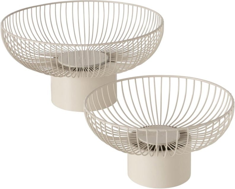 Obstschalen CINDY aus Metall, Ø 30–39 cm, 2er-Set