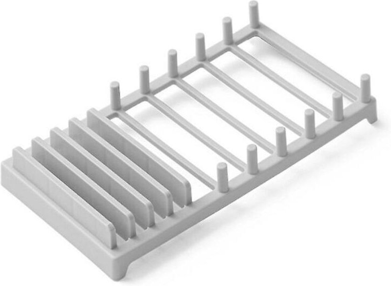 Abtropfgestell mit 10 Schlitzen für Teller, Geschirr, Topfdeckel, Abtropfschale, Kunststoff-Topfdeckel, Abtropfgestell, ...