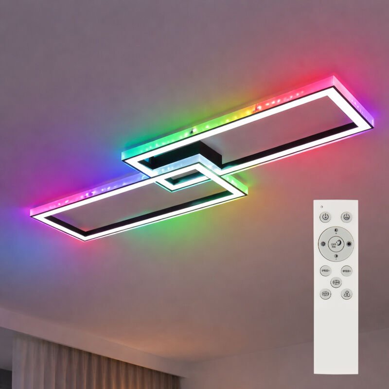 Deckenlampe Deckenleuchte Wohnzimmerlampe dimmbar LED Tageslicht Fernbedienung