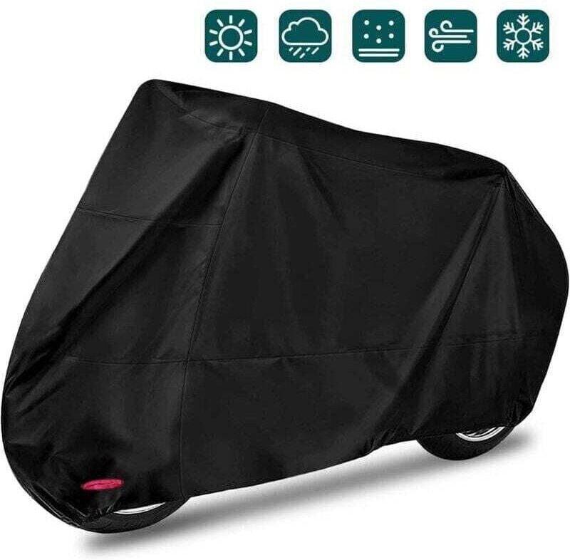 Motorradabdeckung, UV-Schutz, wasserdicht, winddicht, regendicht, schneesicher, staubdicht, für den Außenbereich, XXL, 2...