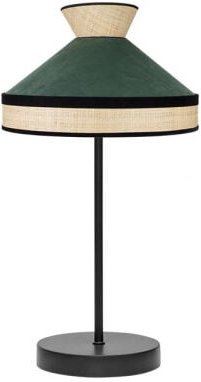 Fabrizio Tischleuchte 1xe14 natur/flaschengrün 45x20x20 cm