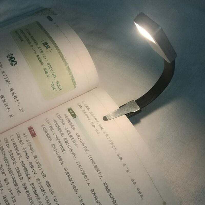 Ulisem Leselampe, LED-Leselampe, wiederaufladbares Leselicht über USB, 3 Modi, stufenlose Helligkeit, 360° flexible Schw...