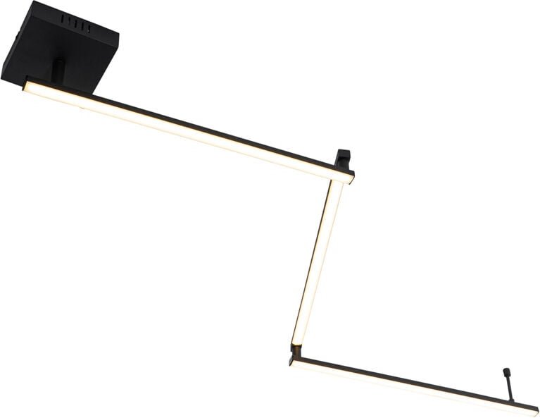 Deckenleuchte schwarz 150,8 cm inkl. led 3-stufig dimmbar verstellbar - Annuschka