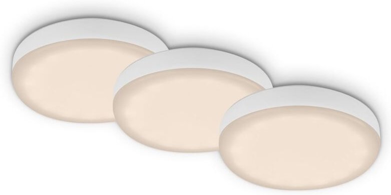 Thumbnail - Briloner - led Einbauleuchten 3er Set 3 w IP44 weiß Metall-Kunststoff Ø7,5cm