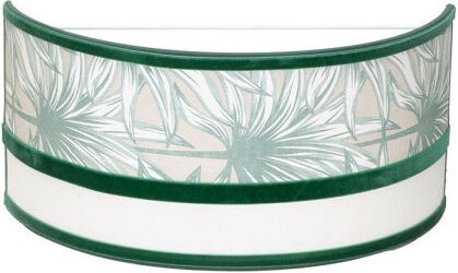 Wandleuchte caledonia 1xe27 weiß/grün 15,5x33x13cm