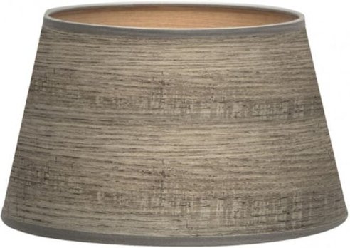 Fabrilamp - Lampenschirm salma e27 Holz grau 45dx35dx30h konisch offen