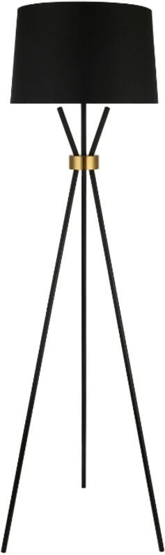 Home Deluxe - Stehlampe luna - Schwarz/Gold Bodenlampe Standlampe Standleuchte Bodenleuchte