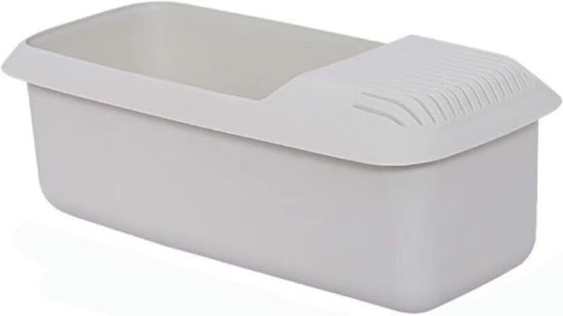Kreative Küchen-Aufbewahrungsbox – Abtropfkorb & Nudelbox, 2-in-1 Spül- und Kochbox, mikrowellengeeignet, Kunststoff