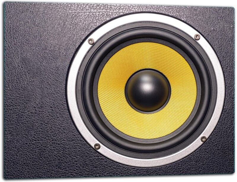 Glasschild Schneidebrett 52x40 Musik