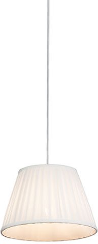 Retro Hängelampe Creme 25 cm - Plissee