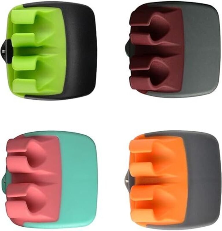 4 Stück Gemüseschäler, Gemüseschäler, 2-Schneiden-Schäler, Kreativschäler, Gemüse- und Spargelschäler, für Obst, Kartoff...