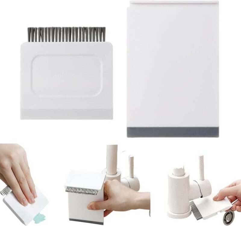 3-in-1-Spülbeckenabzieher und Arbeitsplattenbürste, Mini-Abzieher, Arbeitsplattenreinigungsbürste, Mehrzweckbürste