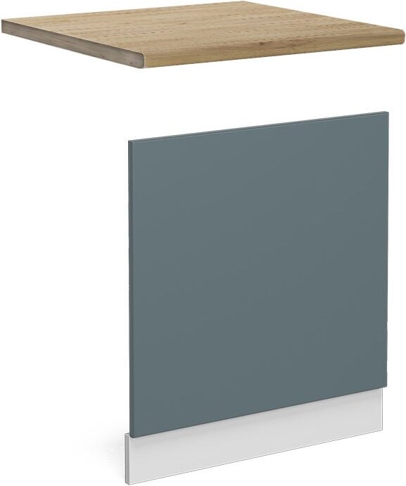 Frontblende R-Line, Blau-Grau, 60 cm AP Marmor, Vicco