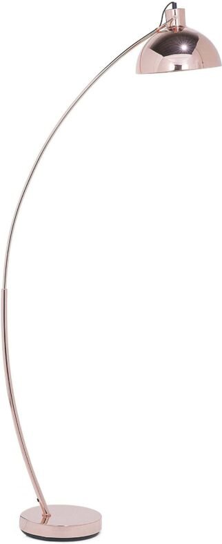 Stehlampe Kupfer Metall 155 cm verstellbarer Schirm Kabel mit Schalter Bogenlampe Industrie Design