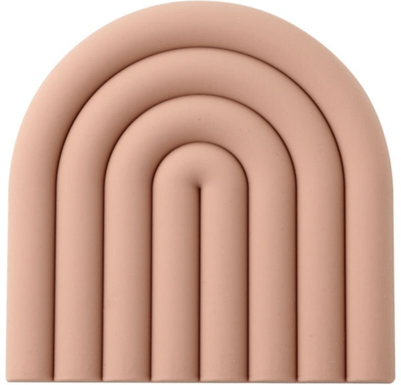 Silikonuntersetzer, regenbogenförmige, hitzebeständige Topflappen, rutschfeste, wärmeisolierende Becher, Tischschutz, Be...