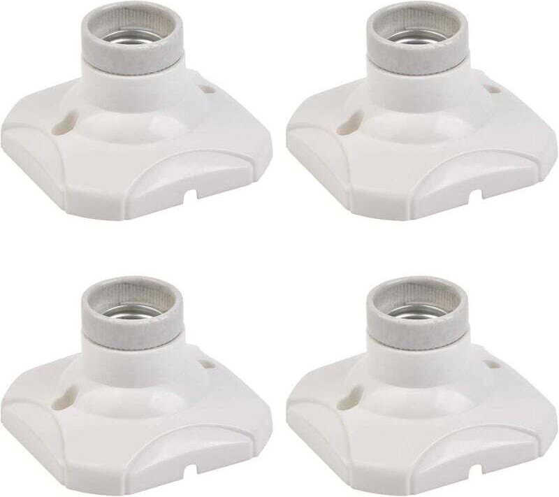 ZVD-PCS E27 LED-Lampenfassung, E27-Lampenfassung, E27-Fassungshalter, Wandmontage, E27-Sockel mit Halterung für Flure, T...