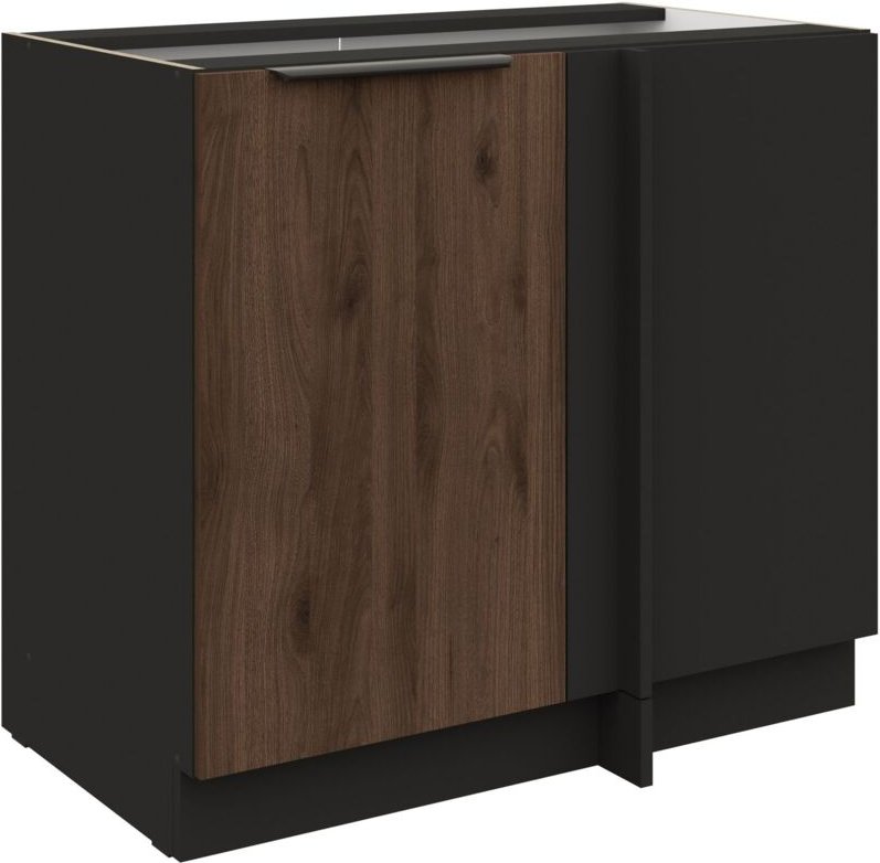 Küchen Preisbombe - Küchen Eckunterschrank 105 cm Küche monza Okapi Nußbaum Küchenzeile Küchenblock