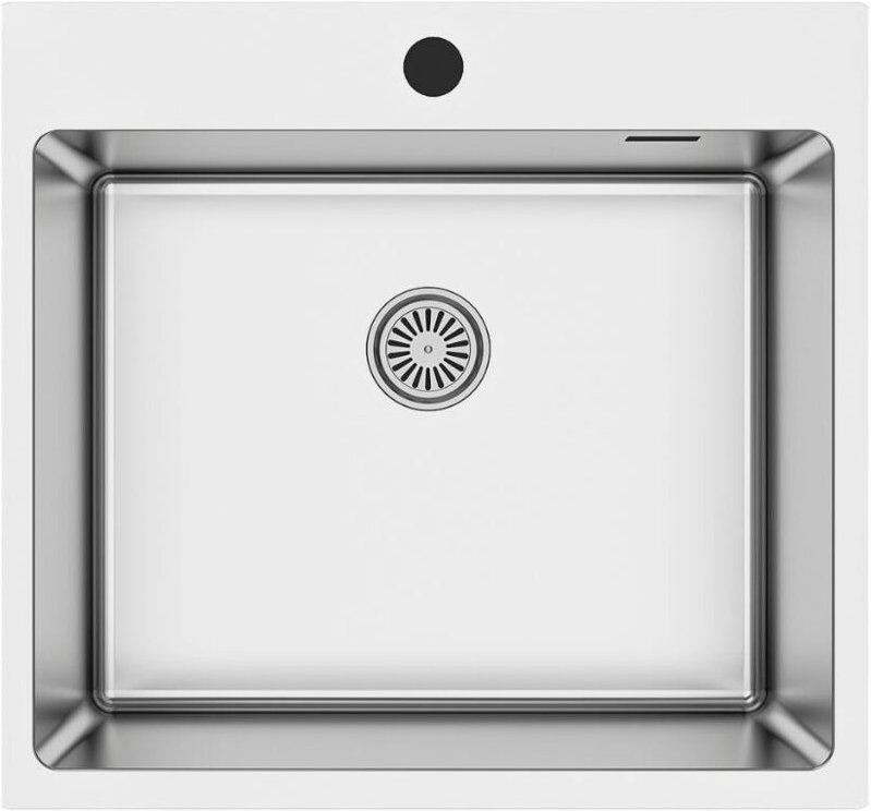 Einbauspüle SA383 1 Becken 55x50.5 cm Edelstahl